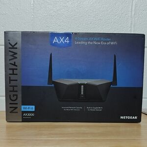 Netgear Nighthawk AX4 Wi-Fi Router - Black and Blue